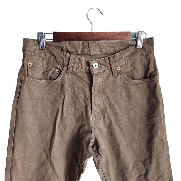 Buck Mason Pants Men's 31x29 Olive Green Roper Twill Ford Standard Jean - Picture 2 of 12